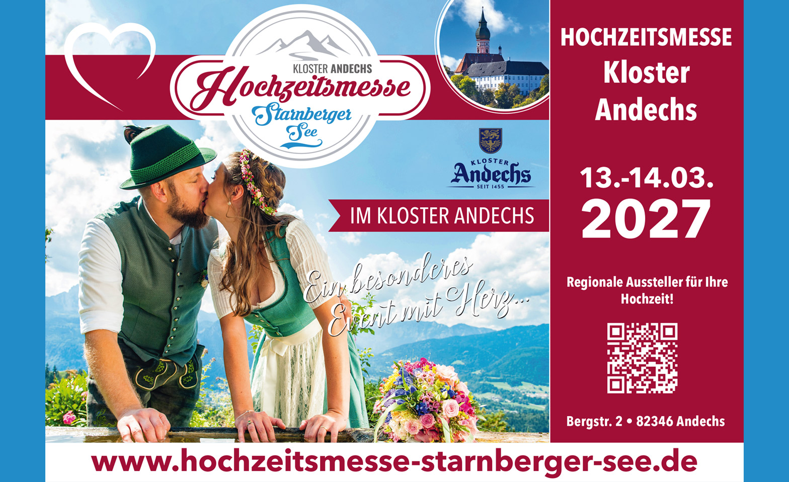 Hochzeitsmesse Kloster Andechs vom 13.-14.03.2027 · Bild 1