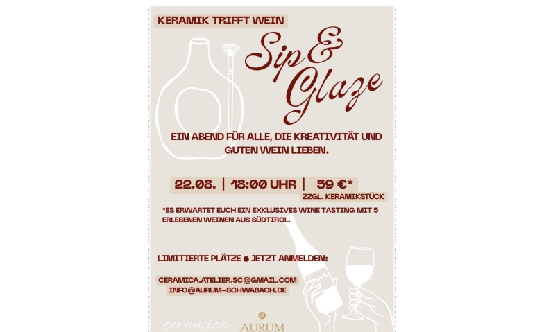 Keramik trifft Wein · Bild 1