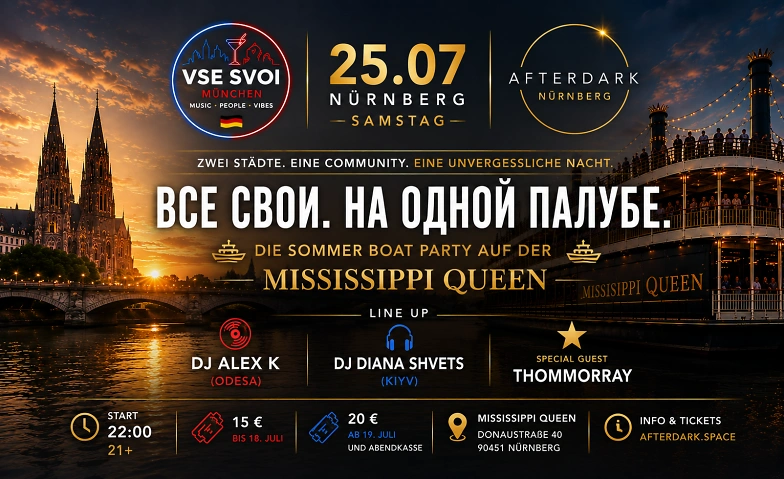 AFTERDARK VSE SVOI Summer Boat Party Mississippi Queen · Bild 1