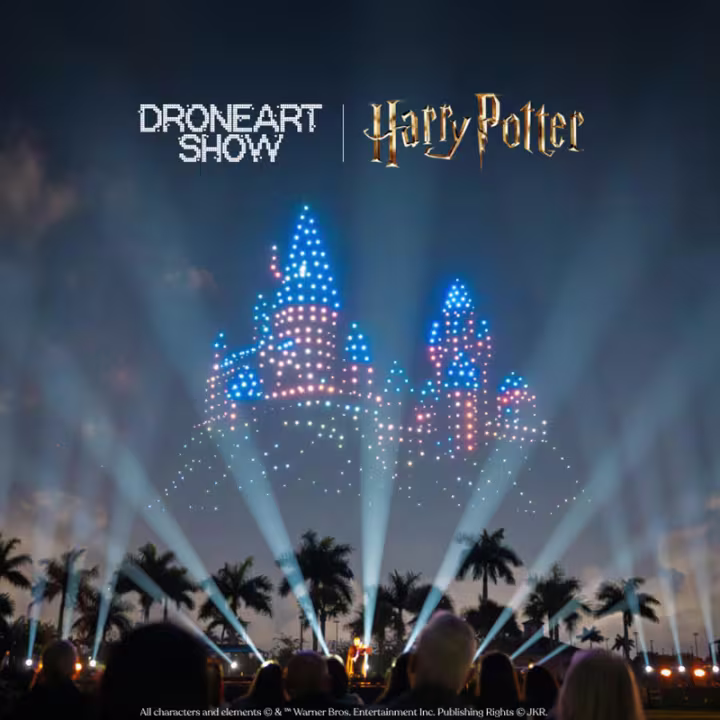 DroneArt Show: Harry Potter™ auf der Galopprennbahn München · Bild 1