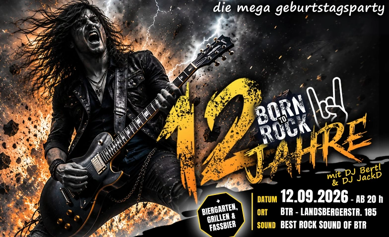 12 JAHRE BORN TO ROCK - DIE MEGA GEBURTSTAGSPARTY · Bild 1