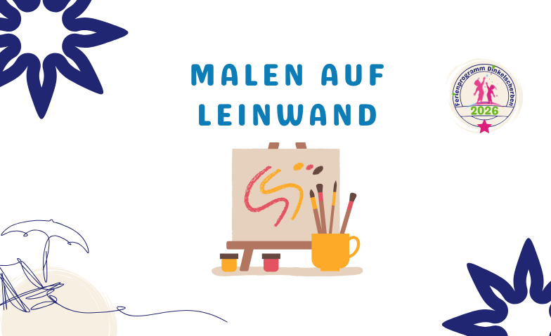 Malen mit Acrylfarben auf Leinwand · Bild 1