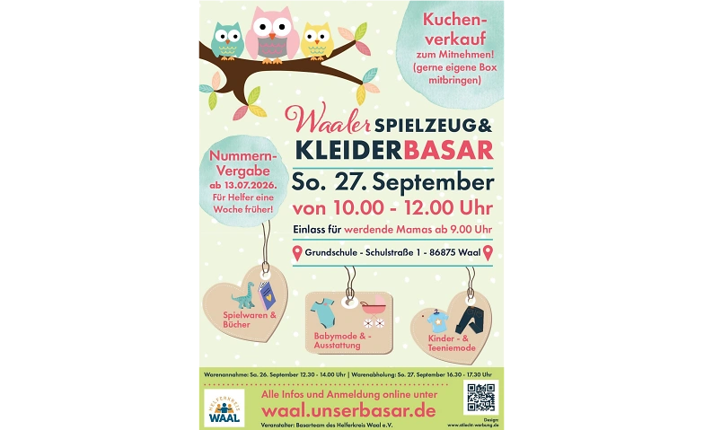 Waaler Spielzeug- & Kleiderbasar · Bild 1