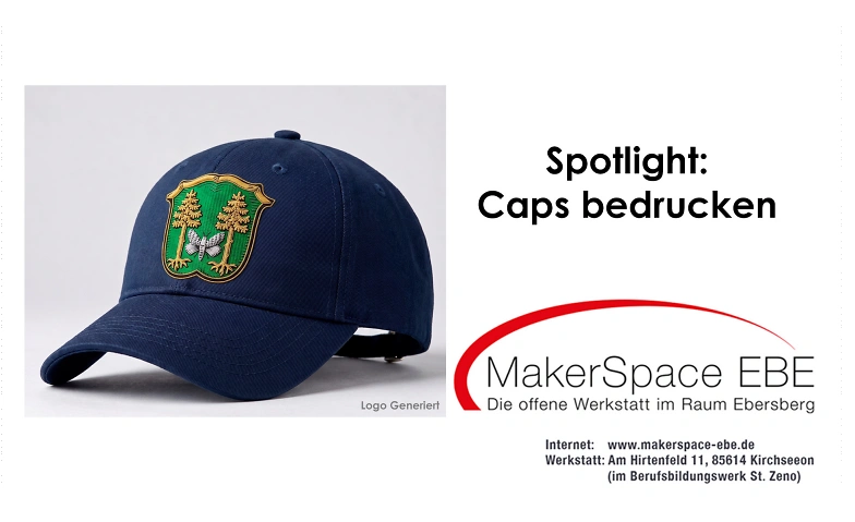 Makerspace EBE Spotlight: Caps bedrucken · Bild 1