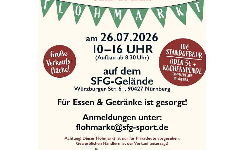 Flohmarkt auf dem SFG - Gelände · Bild 1