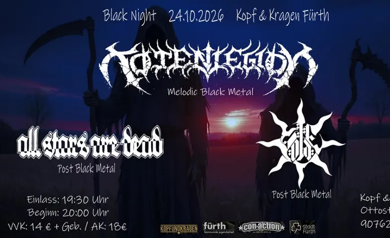 Black Night - Totenlegion, All Stars Are Dead + Solae · Bild 1