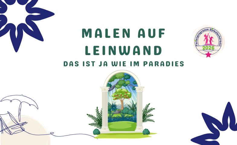 Das ist ja wie im Paradies - Malen auf Leinwand · Bild 1
